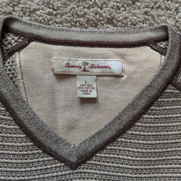 Tommy Bahama Silk/Cotton Sweater - Picture 2 of 4